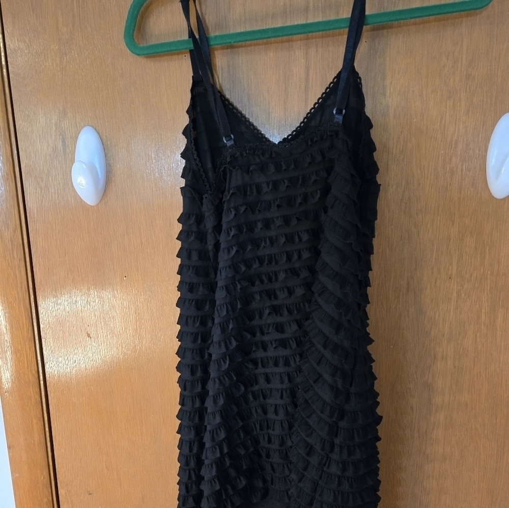 Black Textured Sleeveless Night Gown Size Small. - Picture 4 of 4